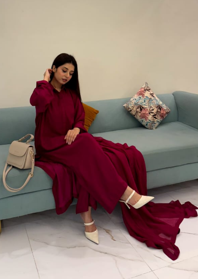 Mehar - 3 piece suite - Solid - Khaadi Silk