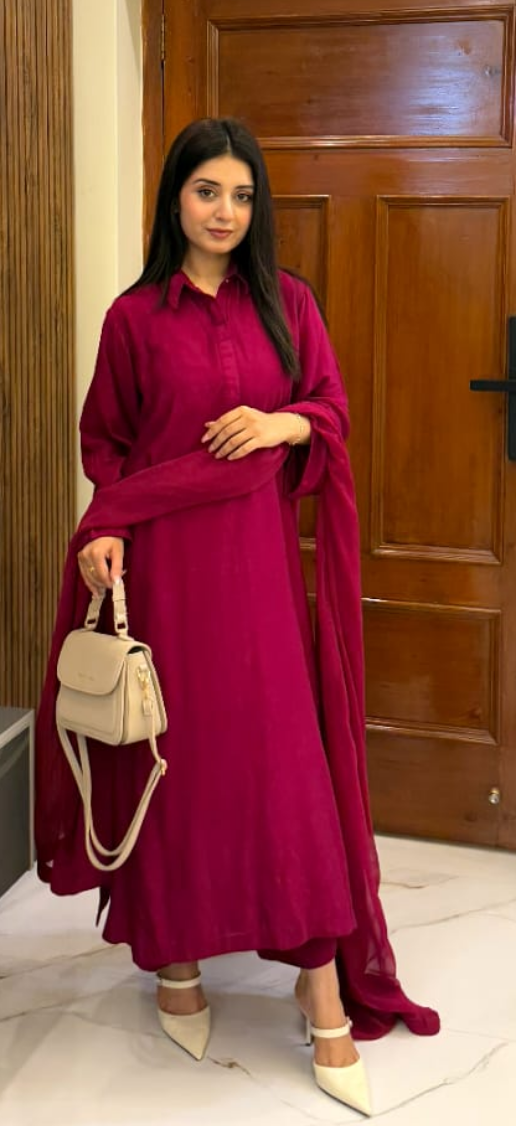 Mehar - 3 piece suite - Solid - Khaadi Silk