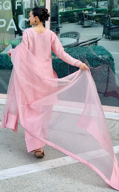 Gul-Noor - 3 piece suite - Premium Ramen Silk