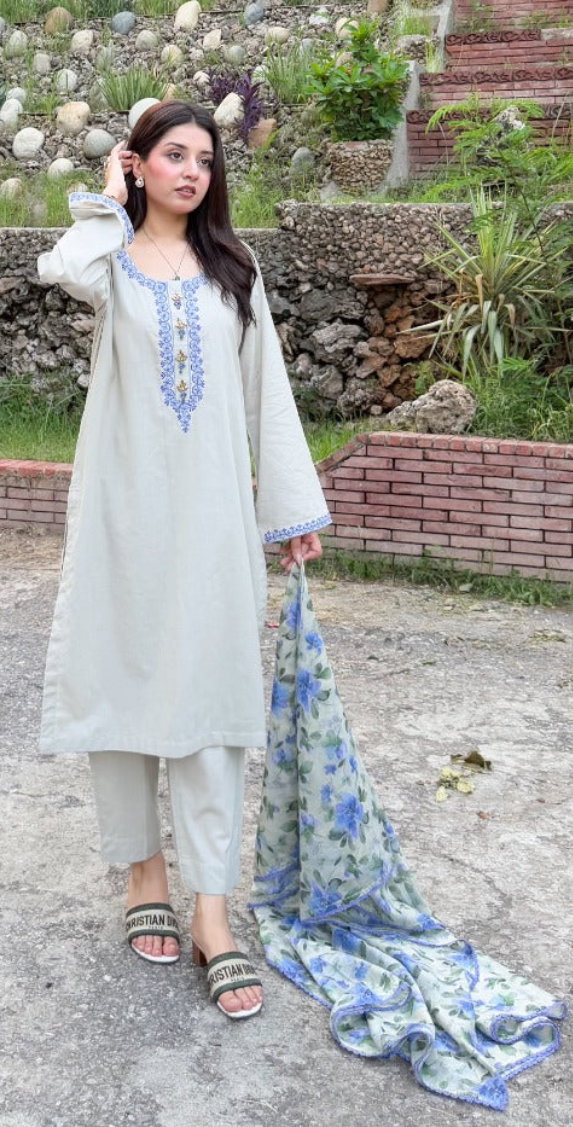 Gulnaaz - 3 piece suite - Premium Lawn