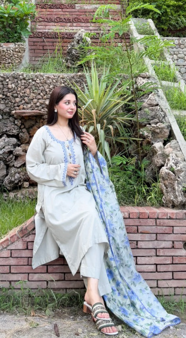 Gulnaaz - 3 piece suite - Premium Lawn